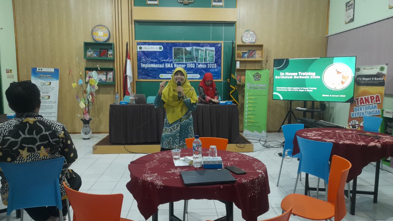 MTsN 9 Bantul Gelar IHT Implementasi Kurikulum Berbasis Cinta pada Pembelajaran Kokurikuler